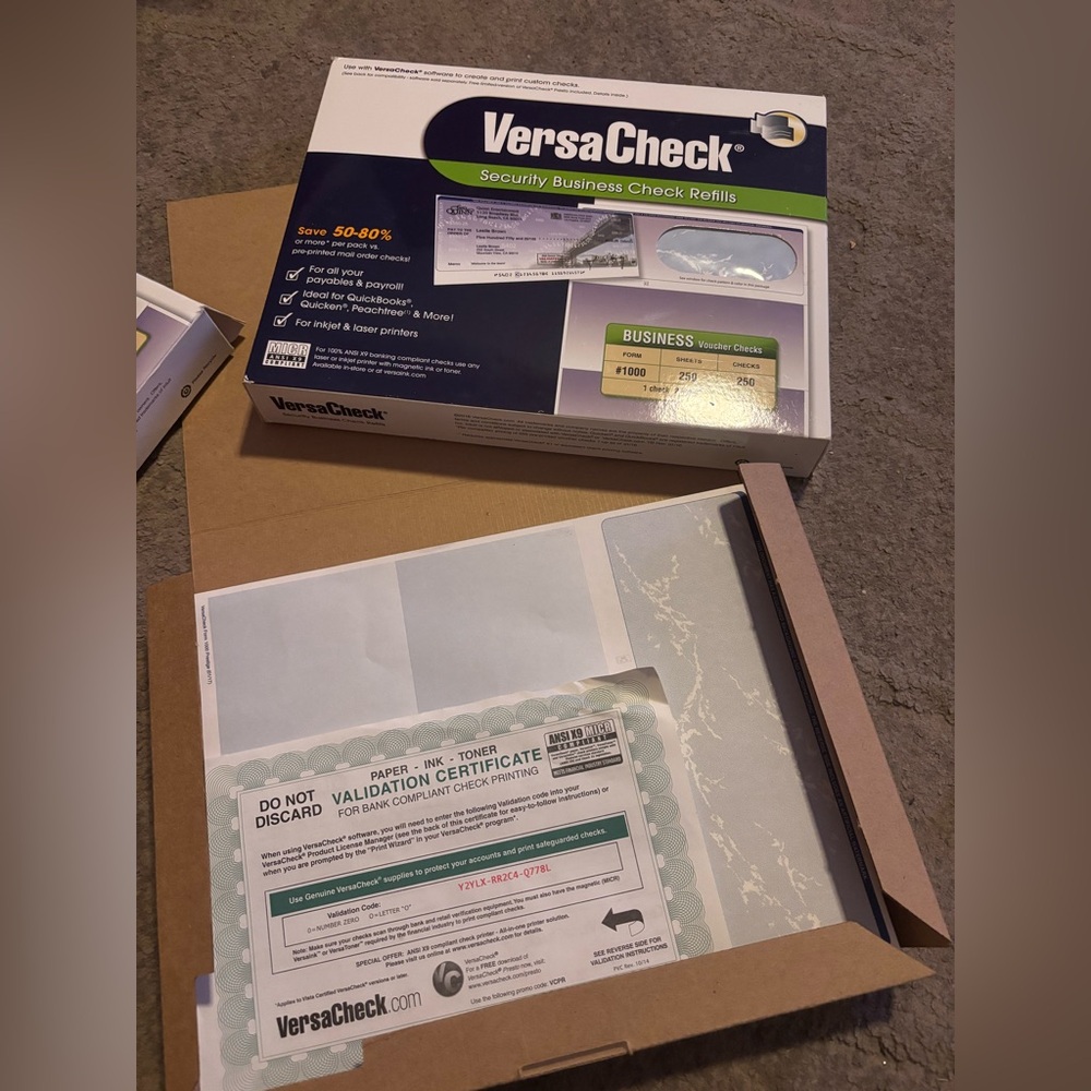 Versacheck #1000 Blank Check Paper
